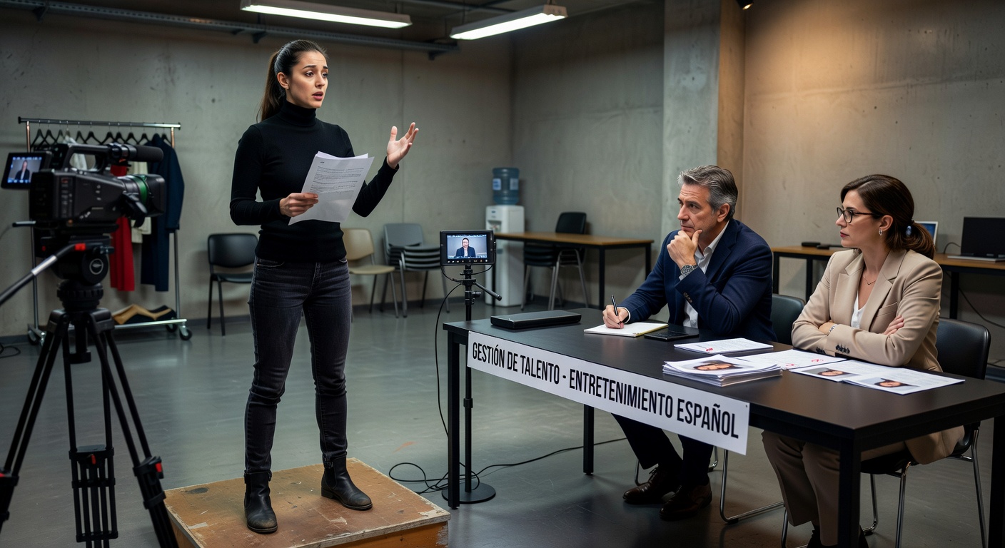 Actor en una audición en España
