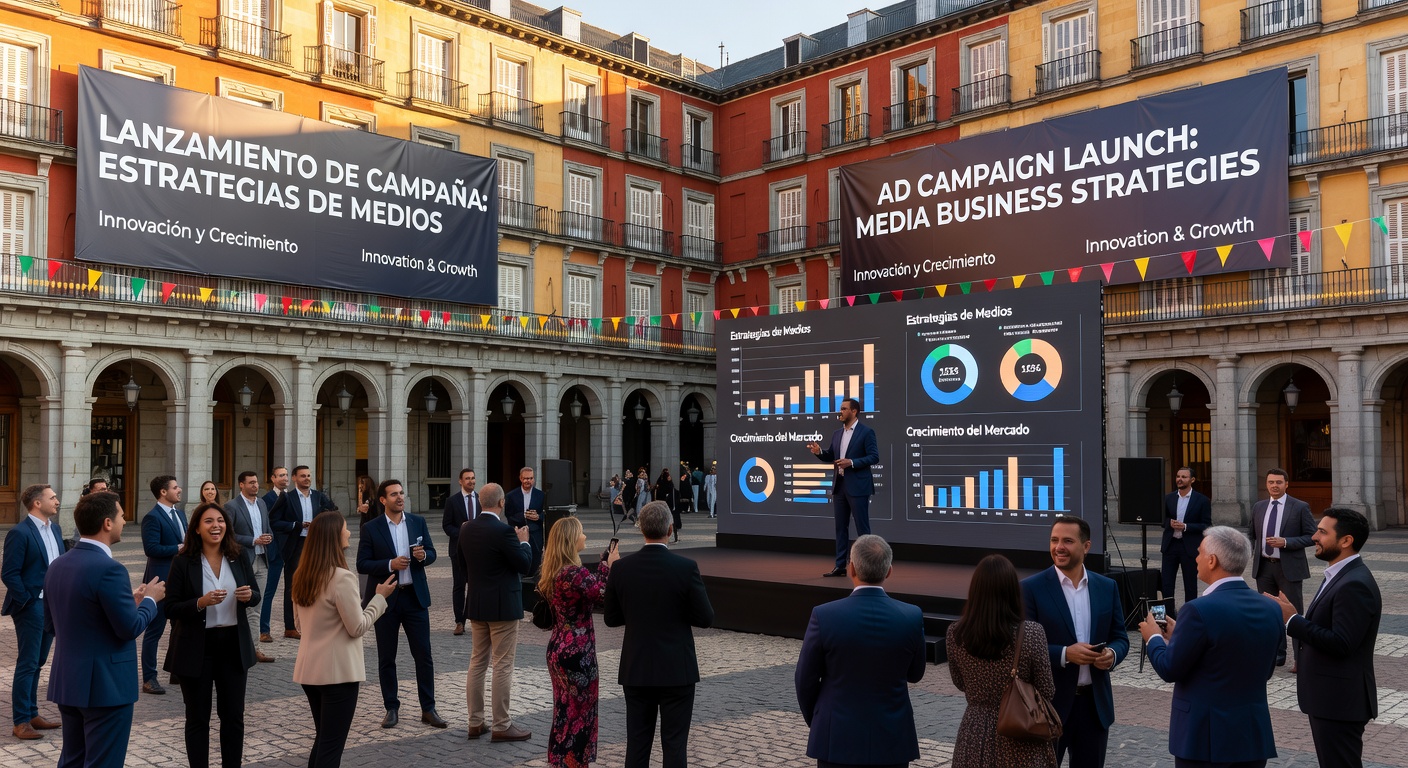 Evento de lanzamiento publicitario en España