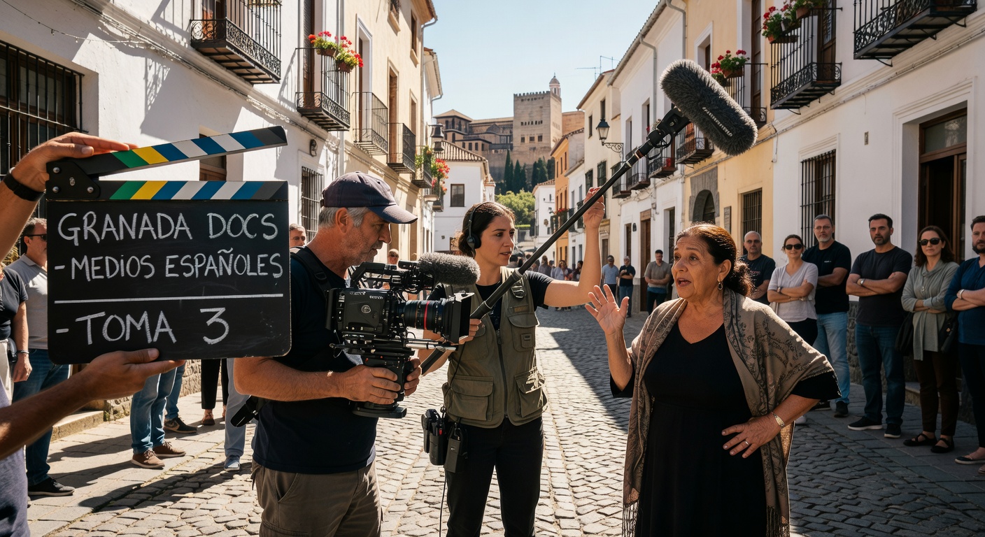 Rodaje de documental en Granada, Andalucía